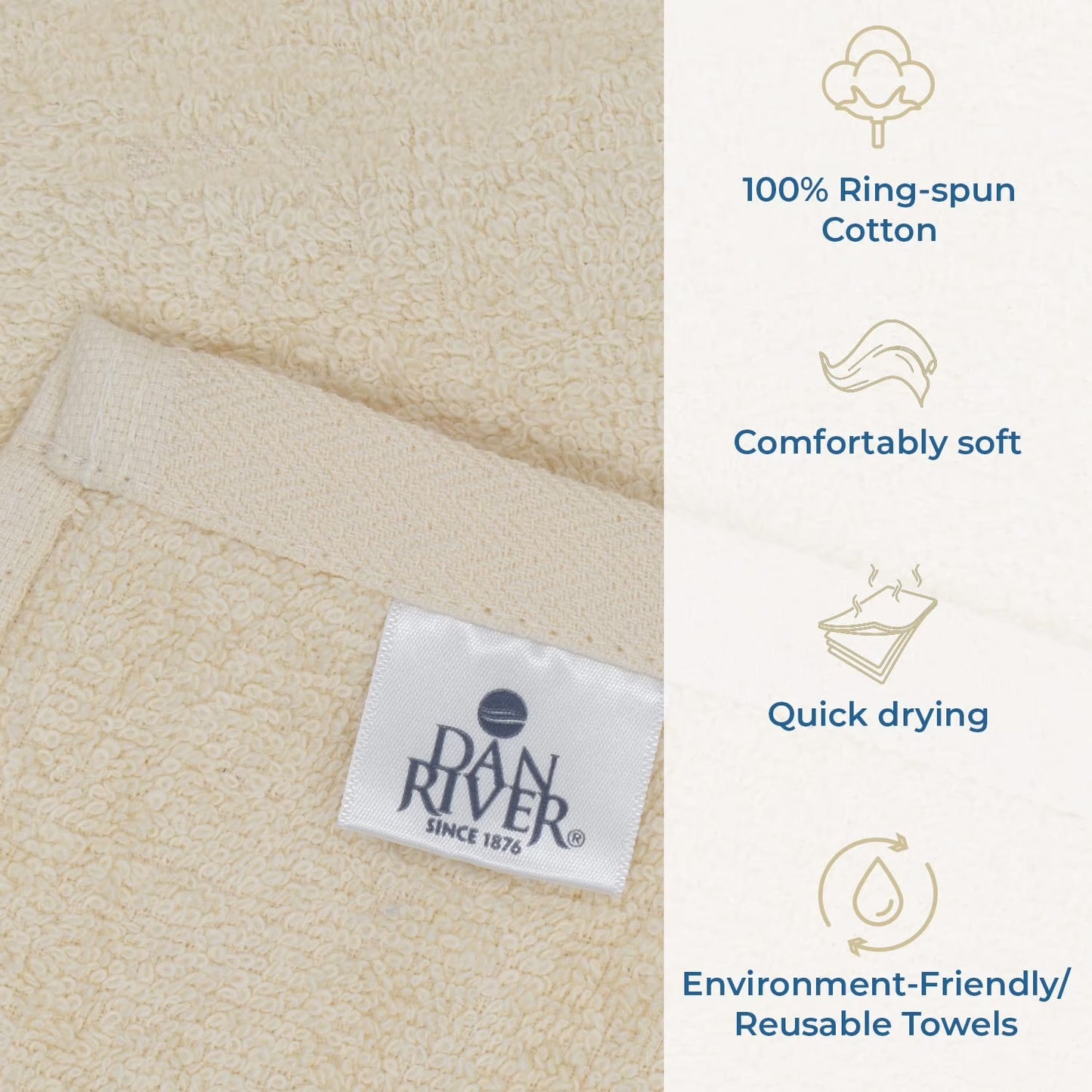 Soft absorbent dog towel as drying robe draped over large breed dog