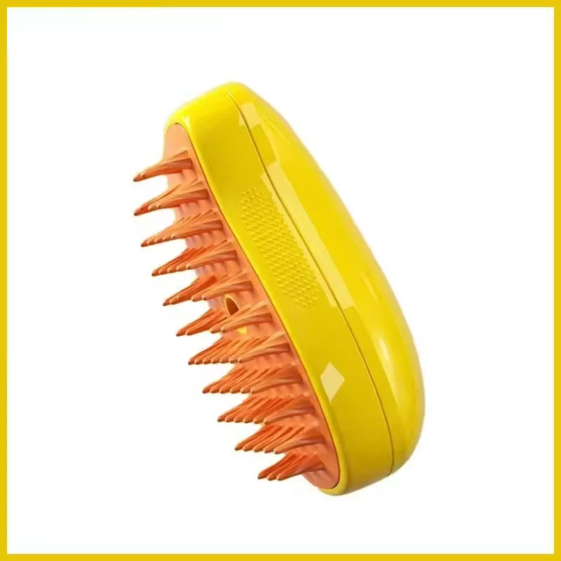 Cat dog steam brush electric chocolate color front view