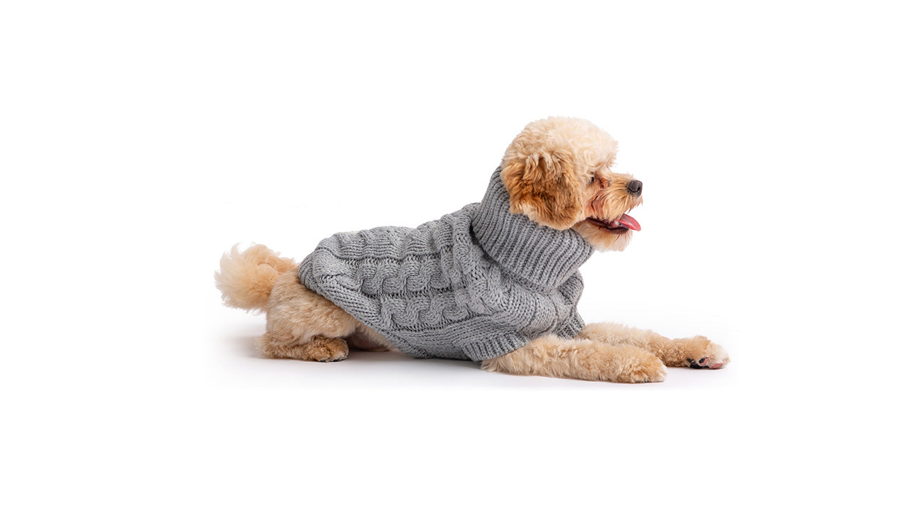 Cozy Canine Turtleneck - GF Pet Gray Chalet Sweater