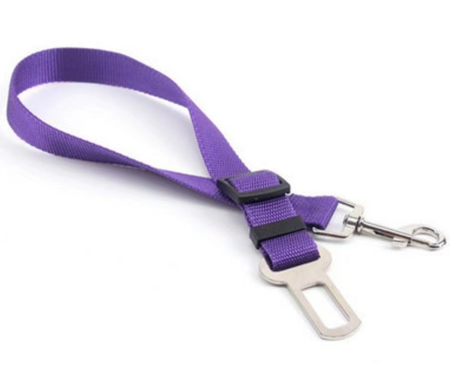 Retractable dog safety belt car installed in vehicle seat