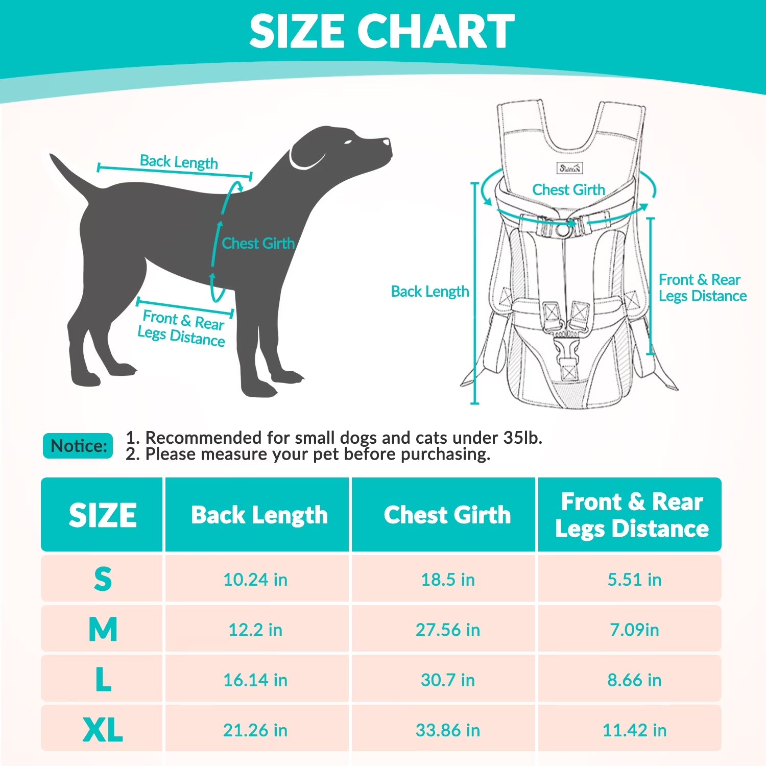 Pet carrier backpack small dogs lightweight travel outdoor use