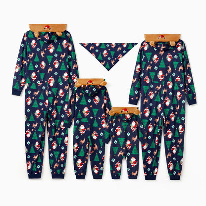 Family Christmas Pajamas with Dog Matching Dog and Owner Pajamas Pet Matching Pajamas