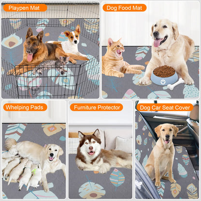 Washable puppy pads waterproof anti-slip bottom layer close up