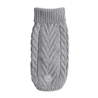 Cozy Canine Turtleneck - GF Pet Gray Chalet Sweater