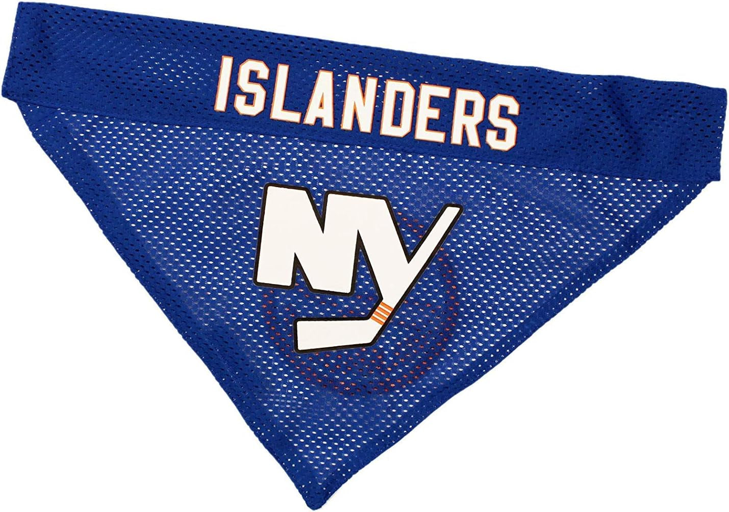 NHL New York Islanders dog bandana officially licensed front logo view