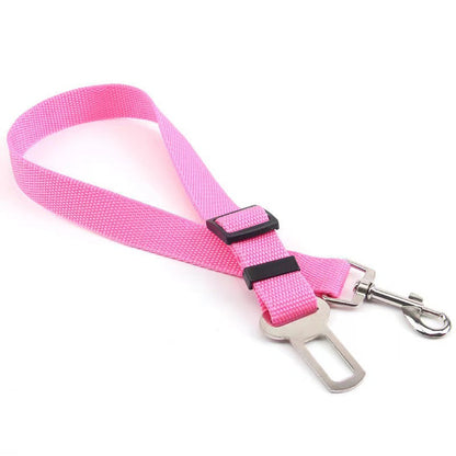 Retractable dog safety belt car installed in vehicle seat