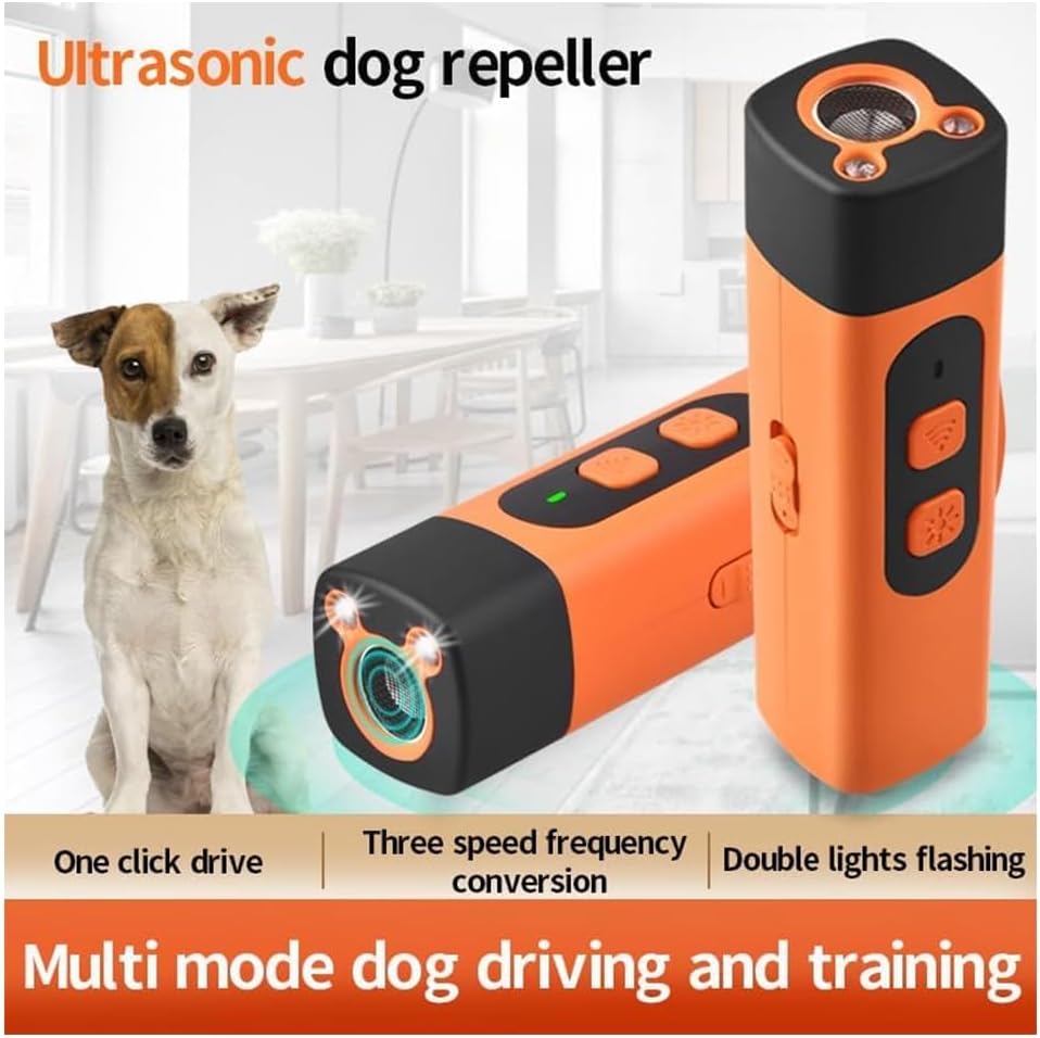 Ultrasonic pet behavior corrector one button operation close up