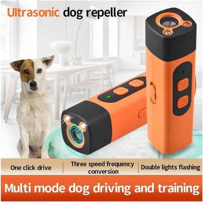 Ultrasonic pet behavior corrector one button operation close up
