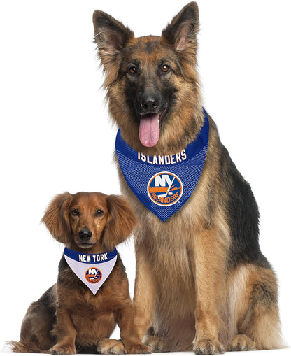 NHL New York Islanders dog bandana home and away double sided design