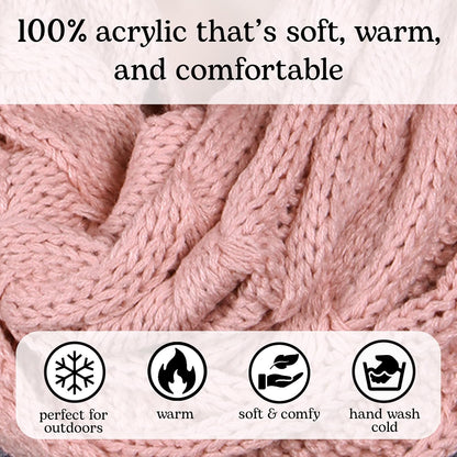 Infinity Scarf for Women – Oversized Chunky Winter Scarf, Colorful Fall Scarves, Soft Sweater Wrap Cozy Style