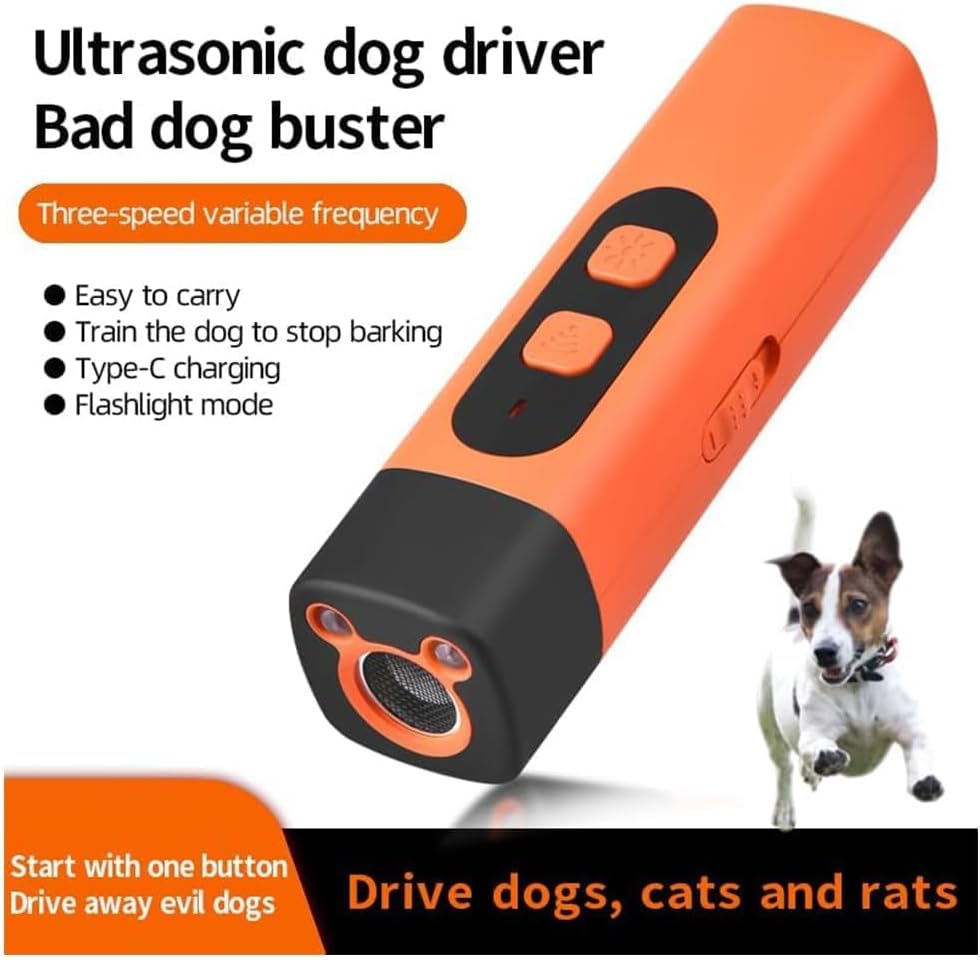 Ultrasonic pet behavior corrector one button operation close up