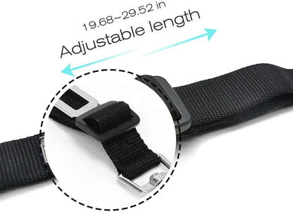Retractable dog safety belt car buckle clip detail