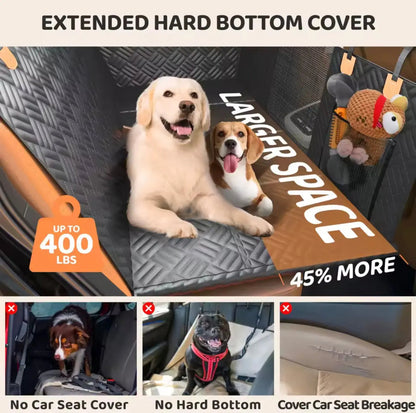 Dog car seat cover hammock waterproof anti slip backing detail