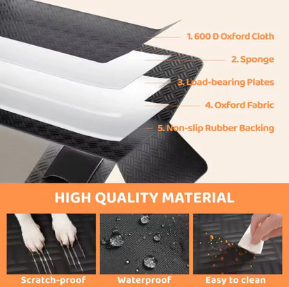 Dog car seat cover hammock waterproof 6 in 1 function diagram