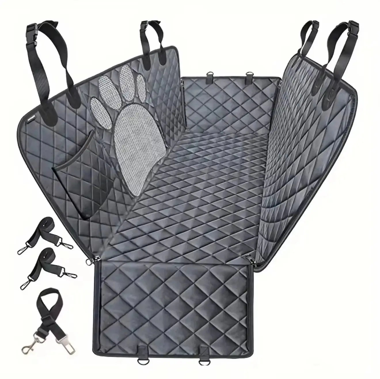 Dog car seat cover hammock waterproof 600D Oxford fabric close up