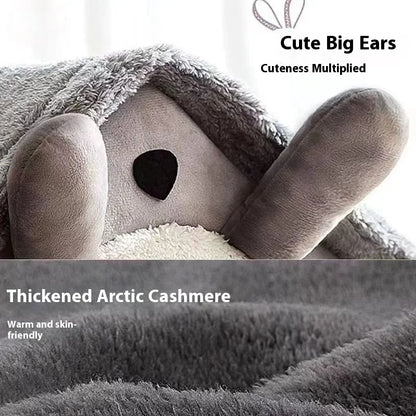 Cozy tent pet house warm plush bed removable cushion detail