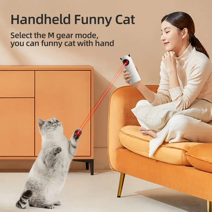 Electric infrared cat teaser toy cat playing with device
