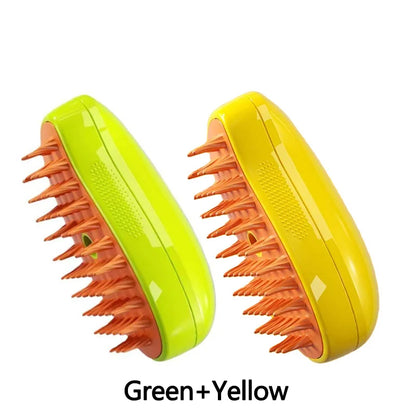 Cat dog steam brush electric chocolate color front view