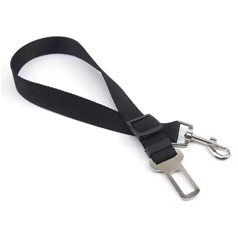 Retractable dog safety belt car installed in vehicle seat