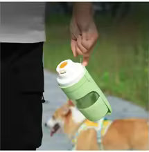 Portable Dog Cat Water Bottle with Storage Food and Water Container for Puppy Pets dogs Feeder Bowl Outdoor Travel Pet supplies
