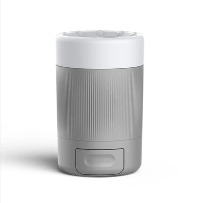 Portable dog paw cleaner cup grey and orange both colors together