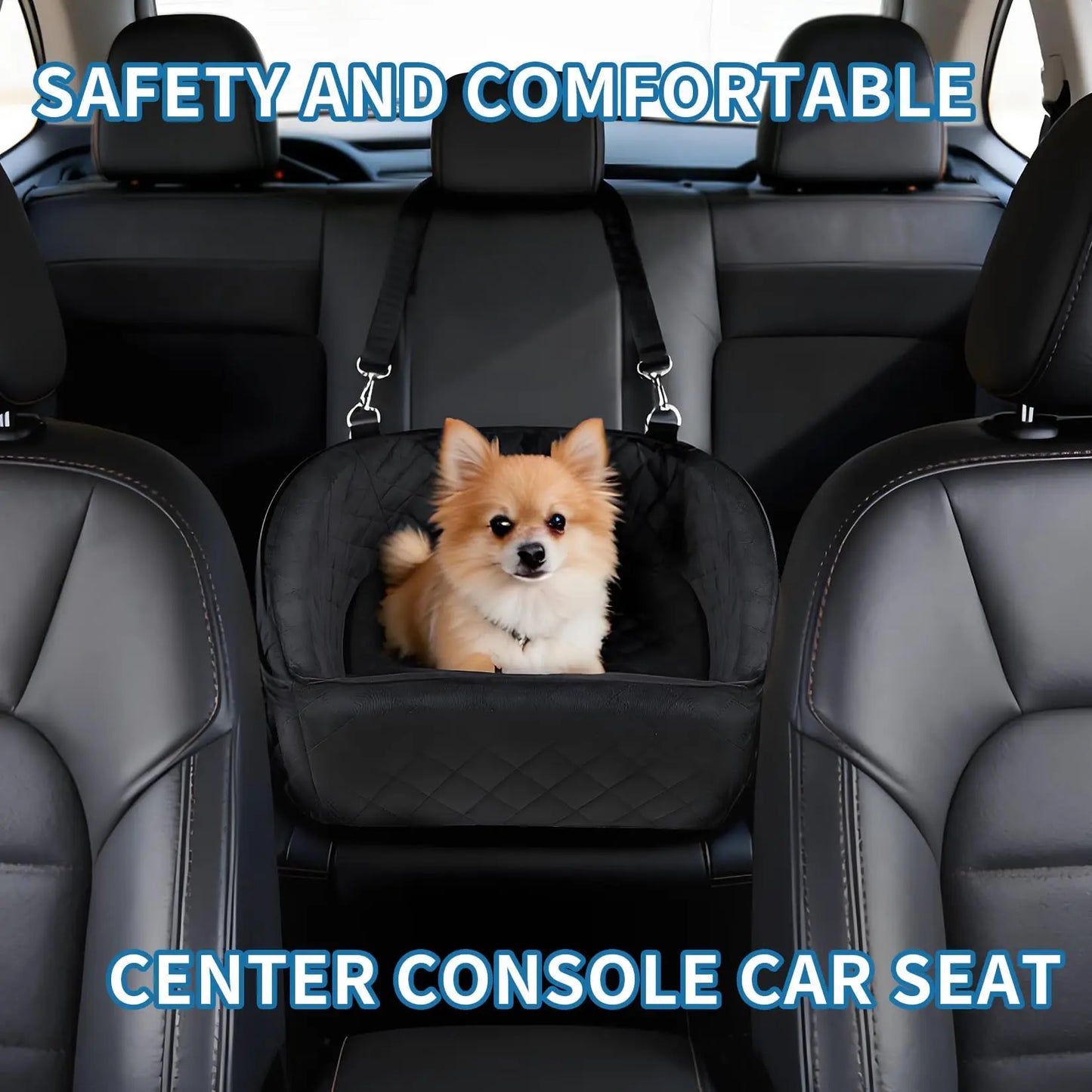 Dog booster car seat detachable cover removed for washing
