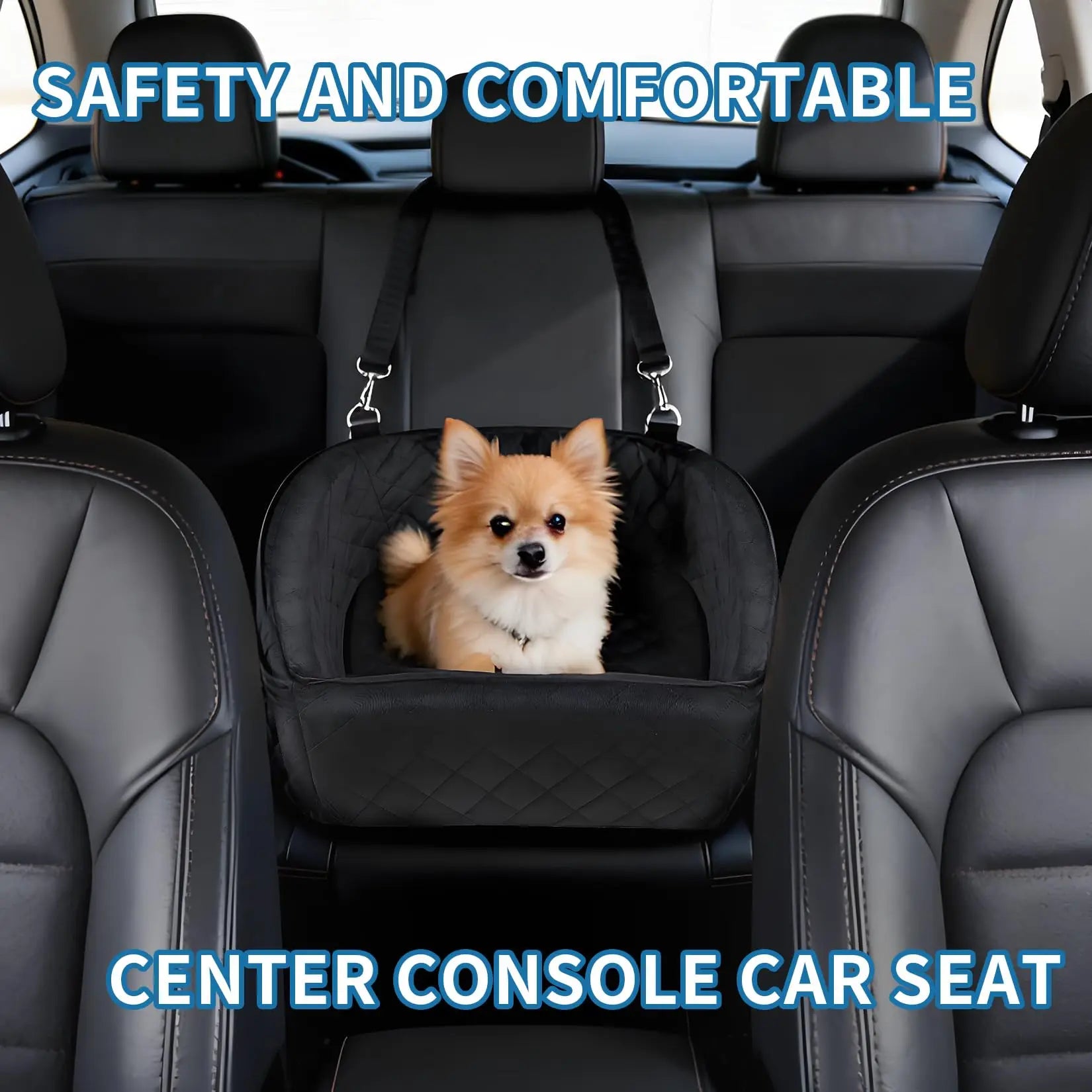 Dog booster car seat detachable cover removed for washing