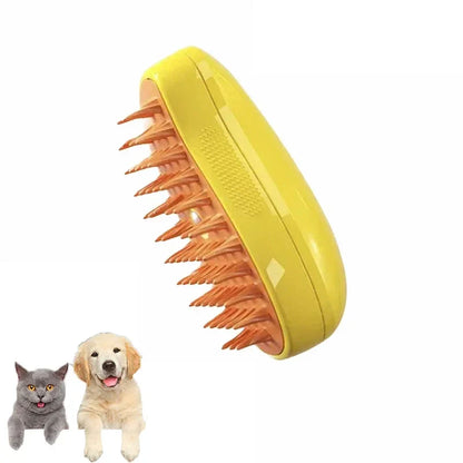Cat dog steam brush electric chocolate color front view