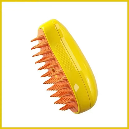 Cat dog steam brush electric chocolate color front view