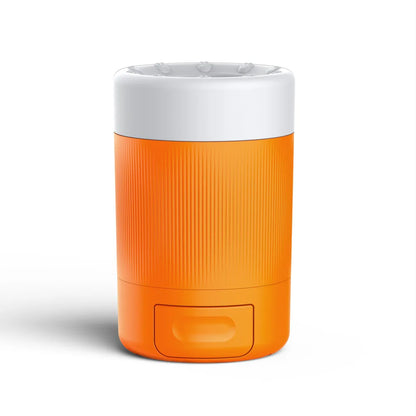 Portable dog paw cleaner cup grey and orange both colors together