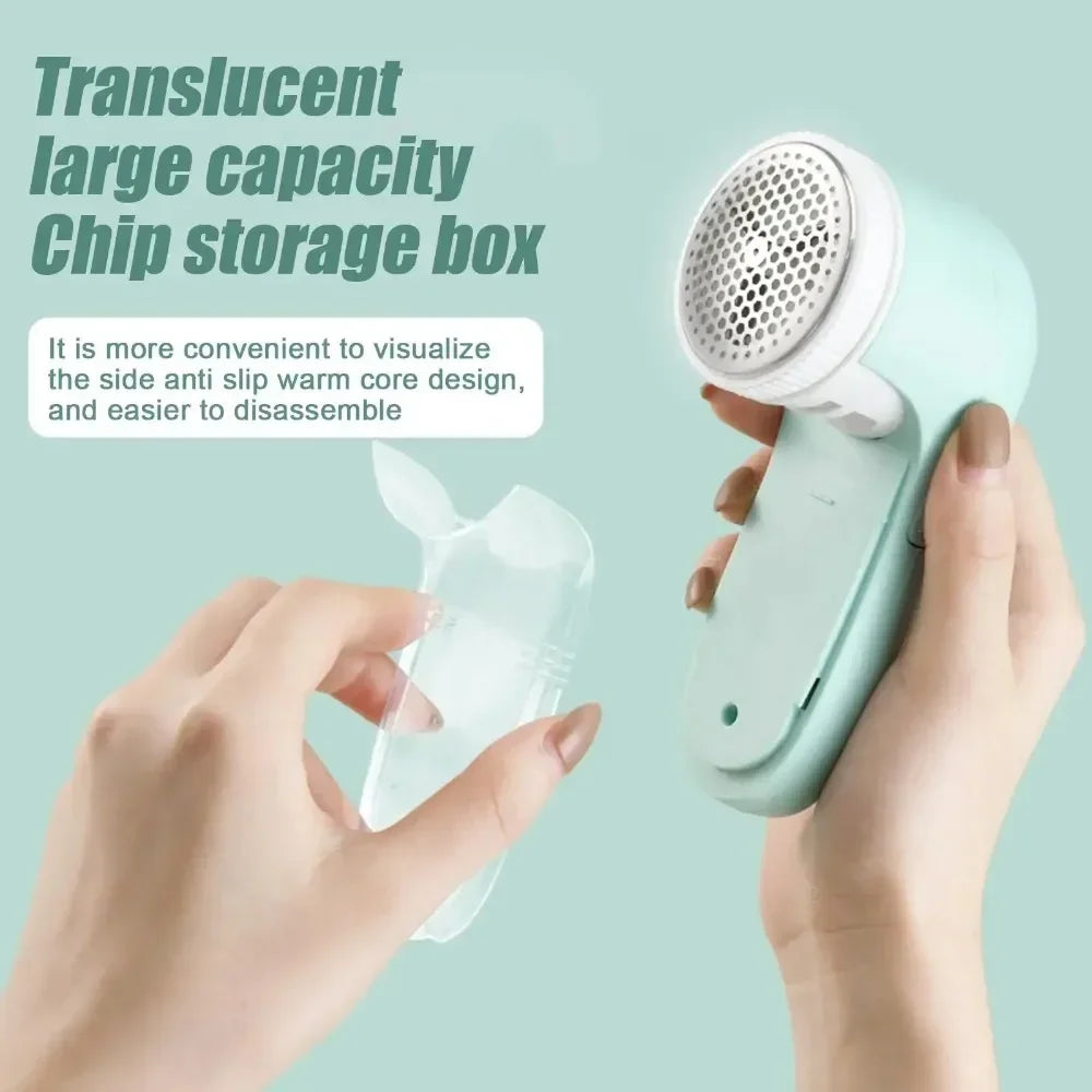 Electric pet hair remover clothes pink heads side view