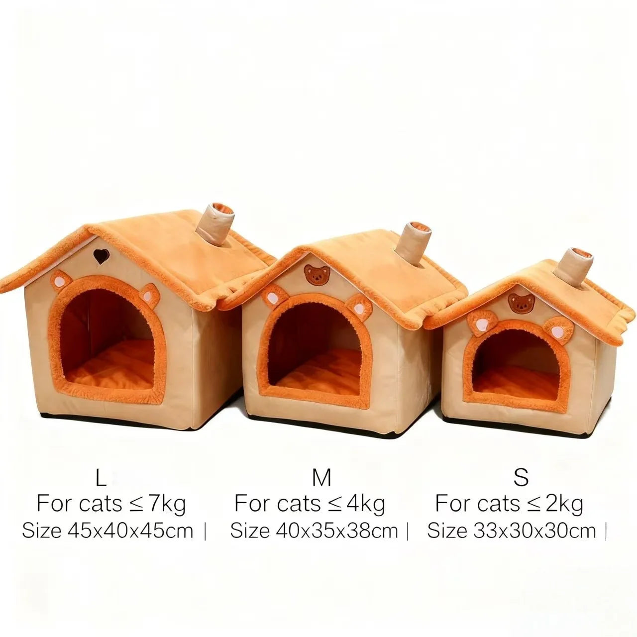 Cozy tent pet house warm plush bed all sizes yellow gray flat lay