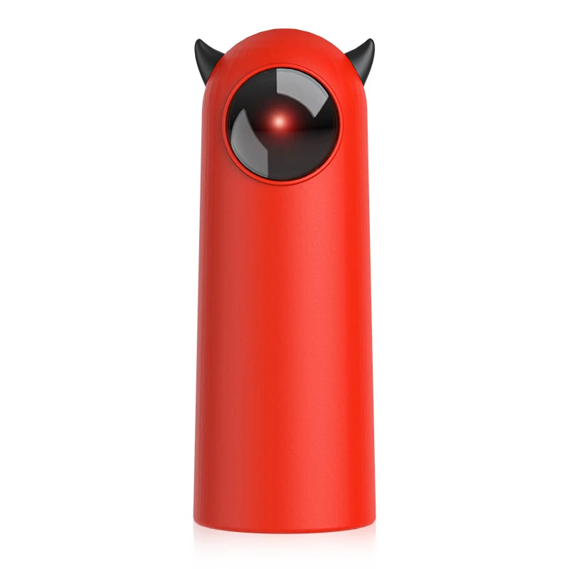 Electric infrared cat teaser toy compact size packaging view