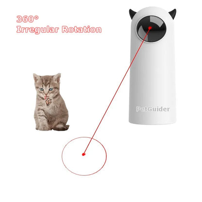 Electric infrared cat teaser toy compact size packaging view