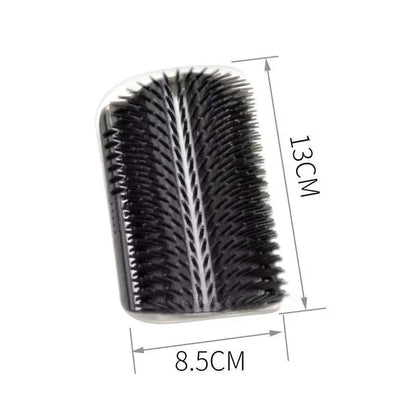 Cat corner self grooming brush gray and black both colors together