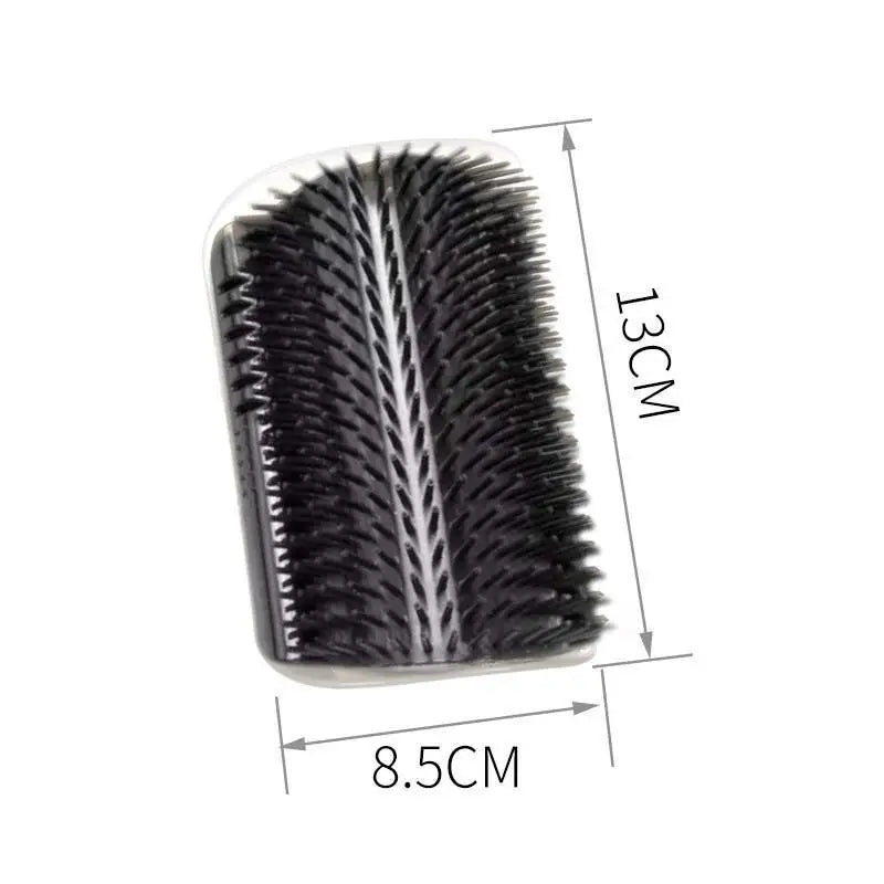 Cat corner self grooming brush gray and black both colors together