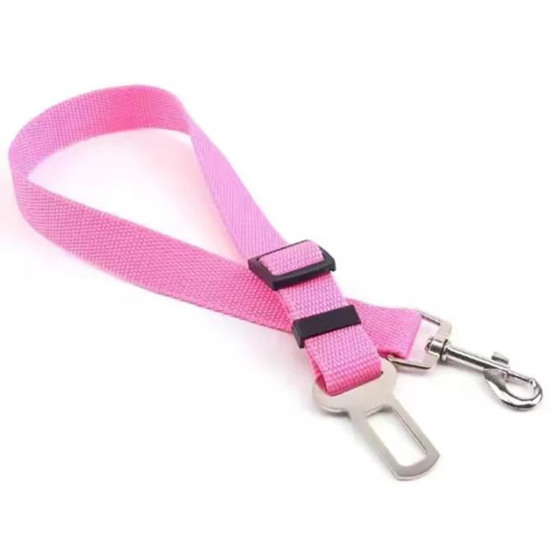 Retractable dog safety belt car installed in vehicle seat