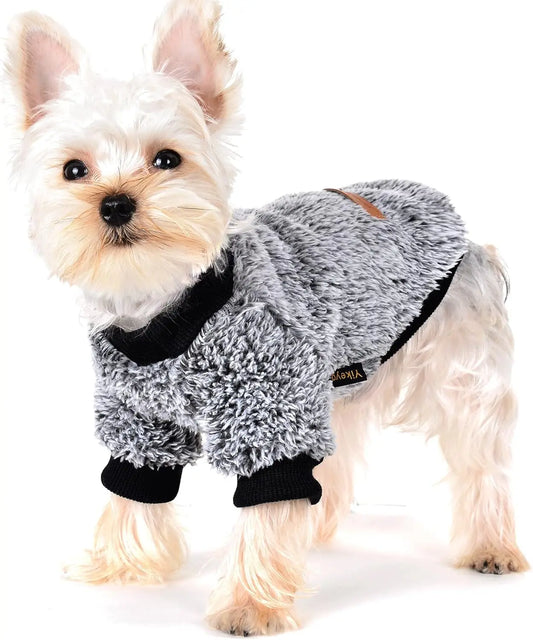 Dog Sweater - Dog Winter Clothes - Fleece Dog Sweater -Sweaters for Small...