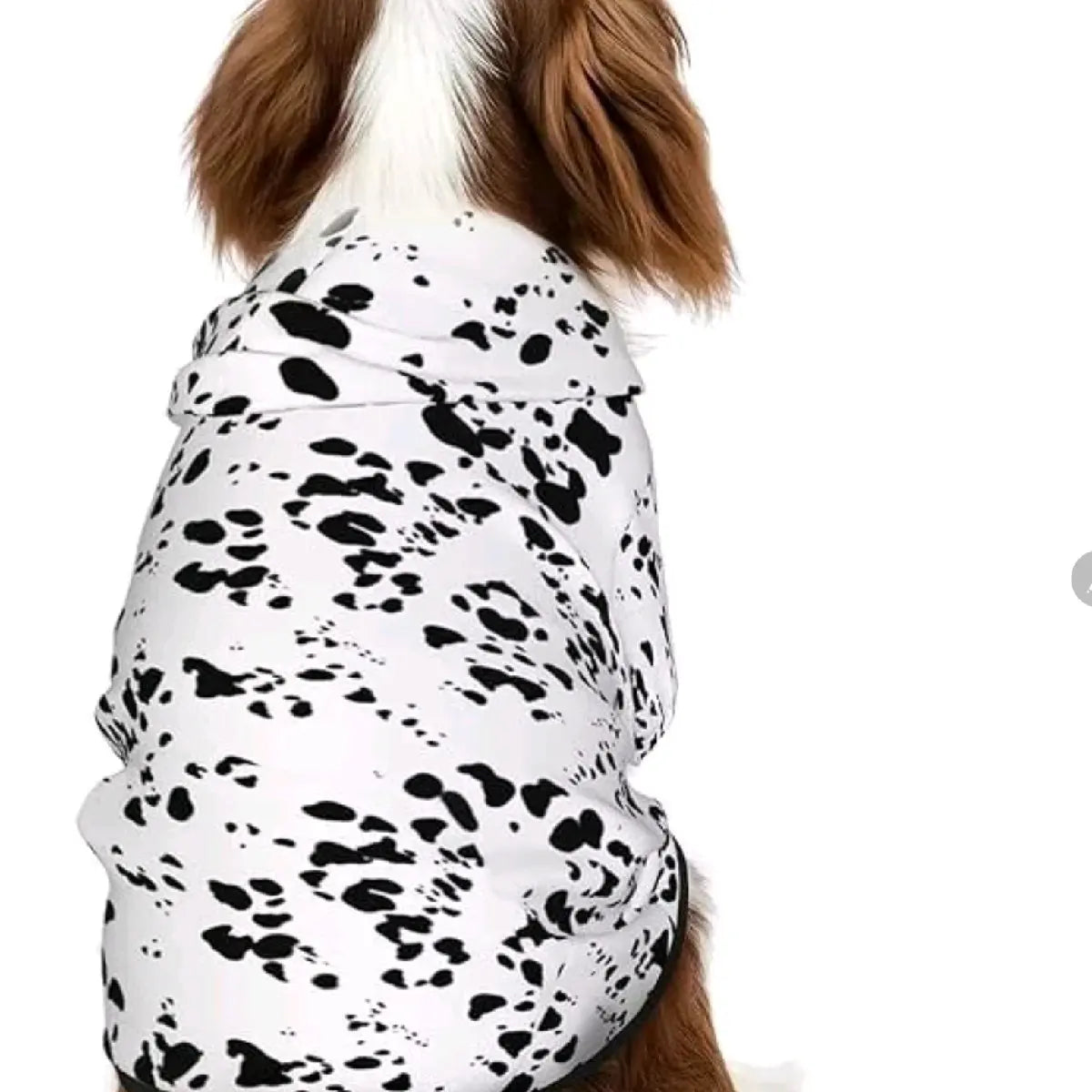 Dog Dalmatian Costume Dalmatian Print Dog Hoodie Pet Clothes Sweaters 3XL