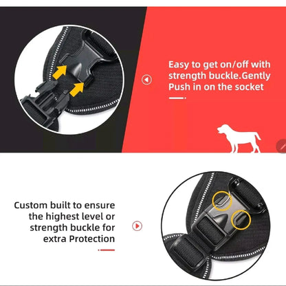 Tactical dog harness no pull size chart M L XL measurement guide