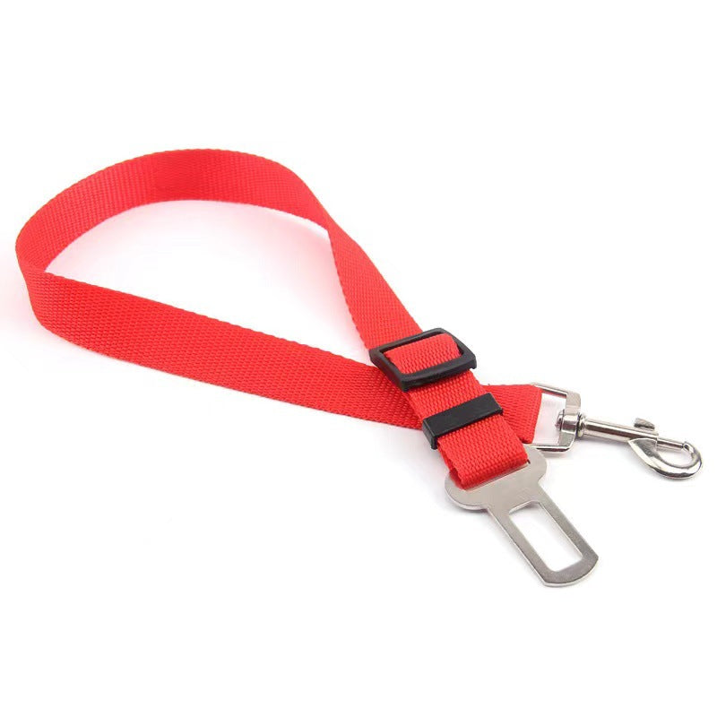 Retractable dog safety belt car installed in vehicle seat