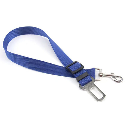 Retractable dog safety belt car installed in vehicle seat