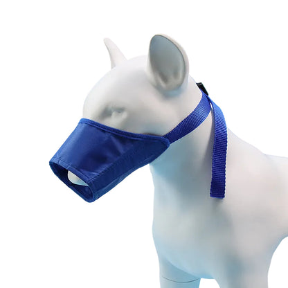 Dog mouth cover muzzle black size 3 worn by medium dog