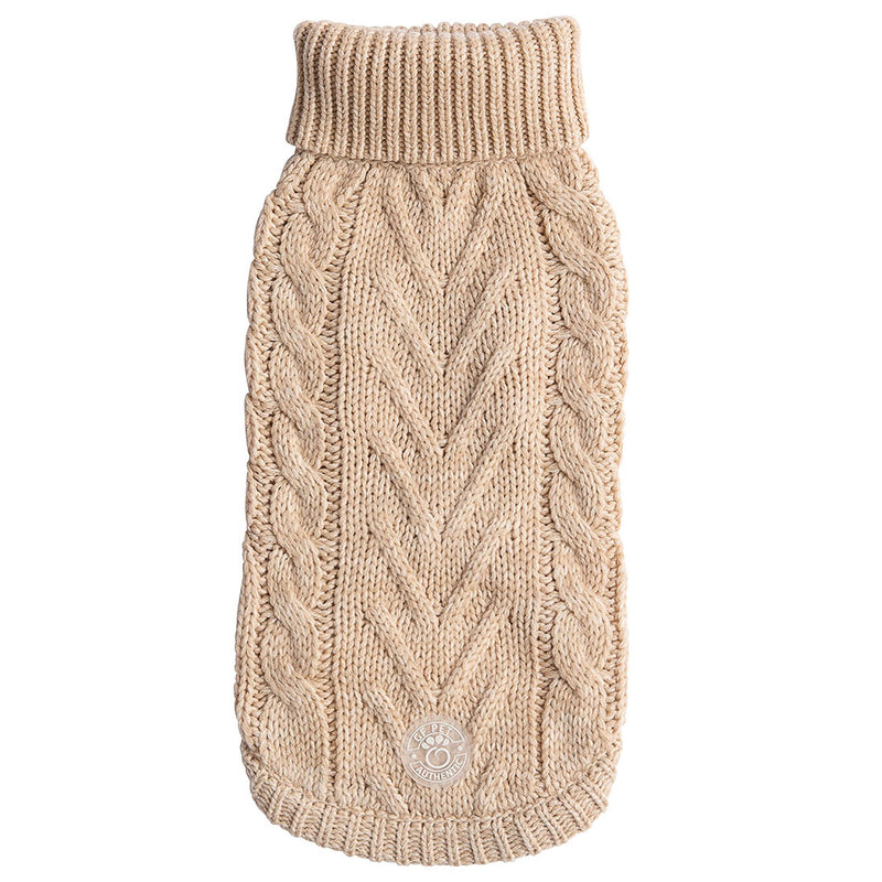 Cozy Canine Turtleneck - GF Pet Oatmeal Chalet Sweater
