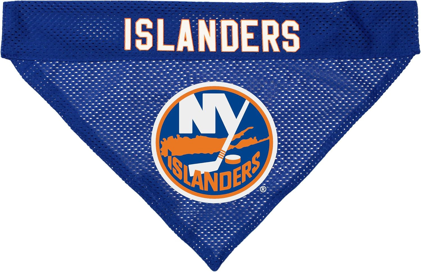 NHL New York Islanders dog bandana reversible embroidered side detail