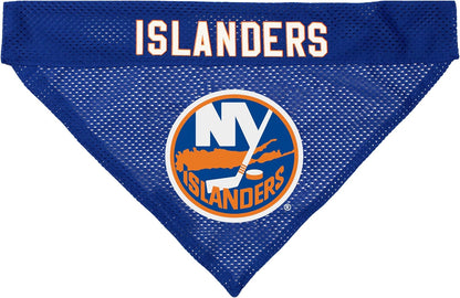 NHL New York Islanders dog bandana reversible embroidered side detail