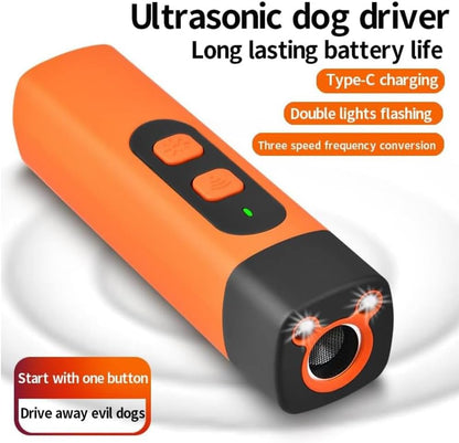 Ultrasonic pet behavior corrector one button operation close up