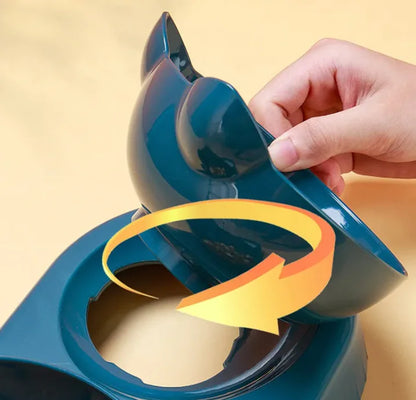 3-in-1 Tilted Cat Bowl Set