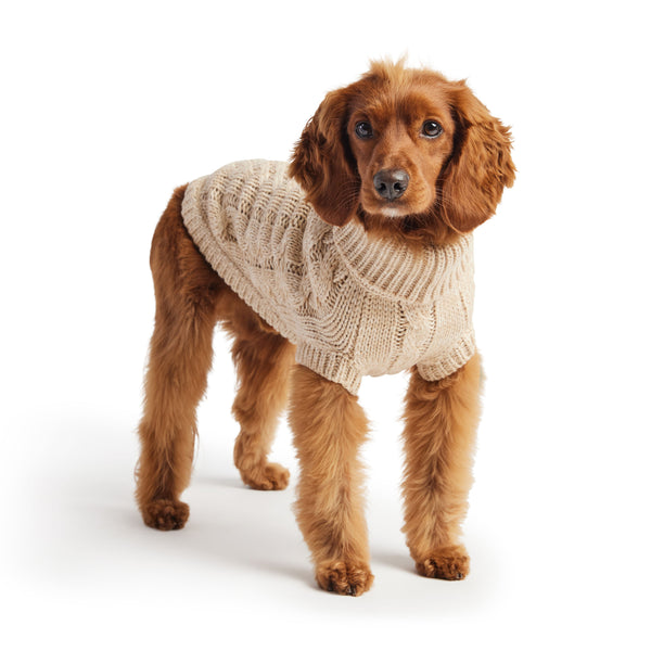 Cozy Canine Turtleneck - GF Pet Oatmeal Chalet Sweater