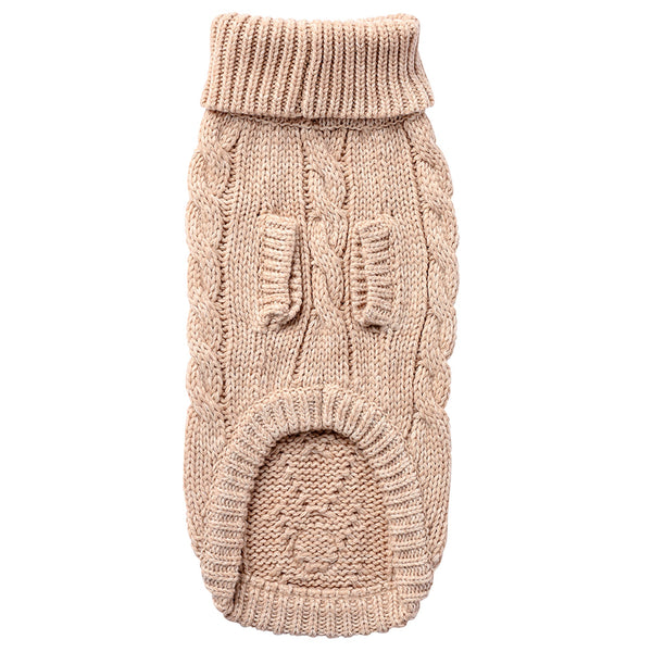 Cozy Canine Turtleneck - GF Pet Oatmeal Chalet Sweater